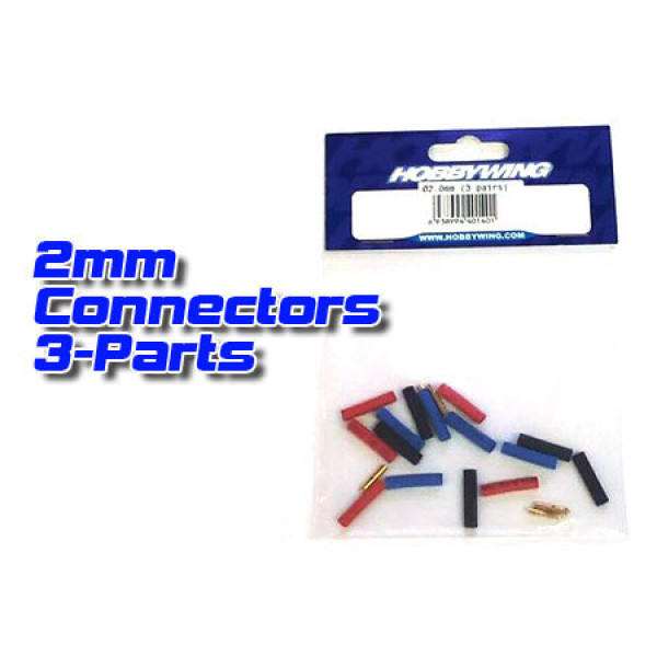 Коннекторы HOBBYWING Banana Plug (бананы) 2,0мм
